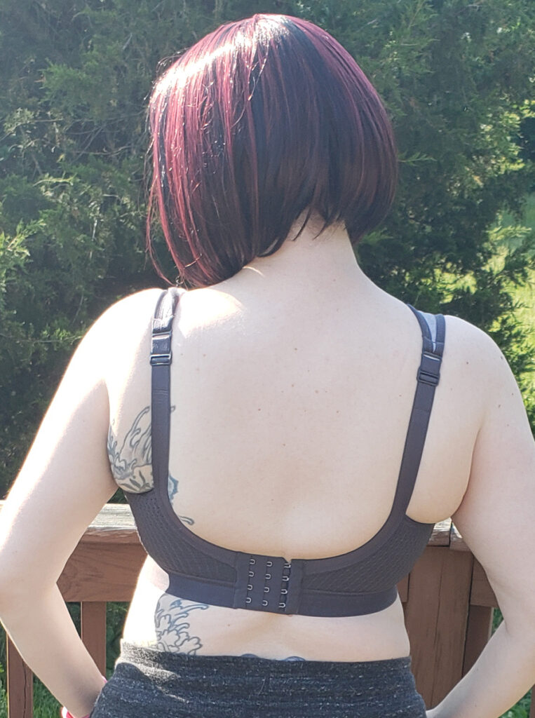 Back view of the Anita 5527 Extreme Control Sports Bra on the body