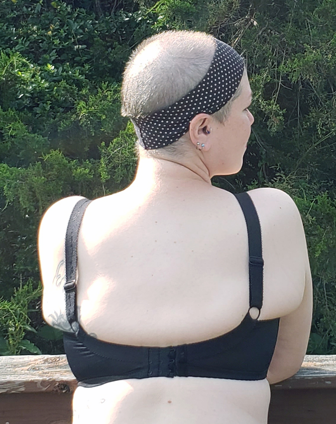 back view of Nessa balconette bra on the body