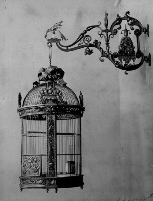 Image of antique birdcage