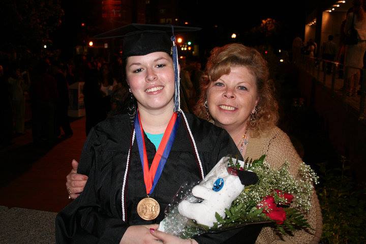 Image of me and her at my college graduation