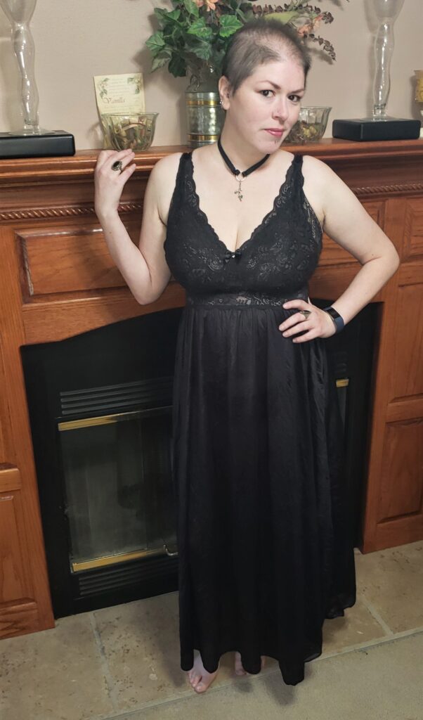Another front image of the shadowline gown