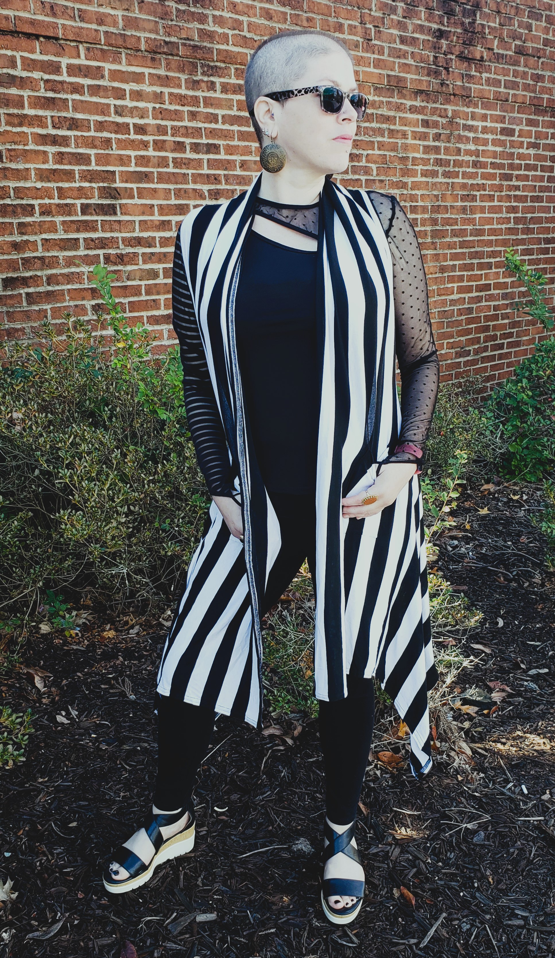 Image of me wearing the Bolero Duster Vest