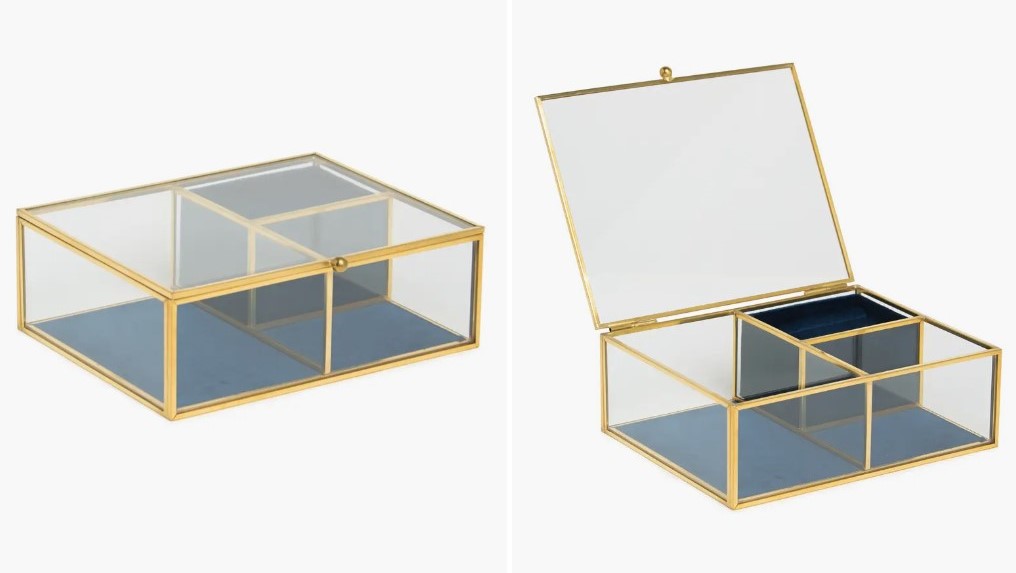 Image of Glass Jewelry Box