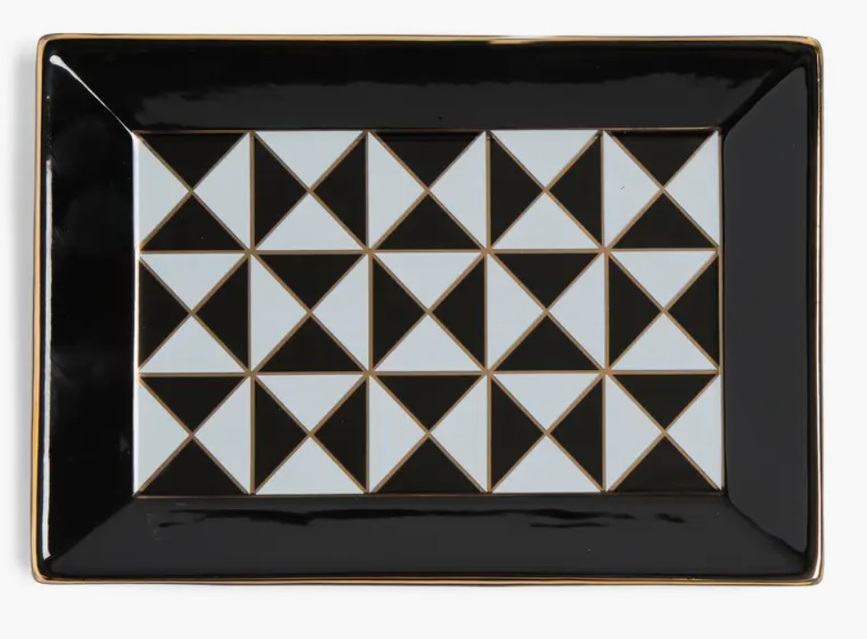 Image of Black and White Jewelry Tray