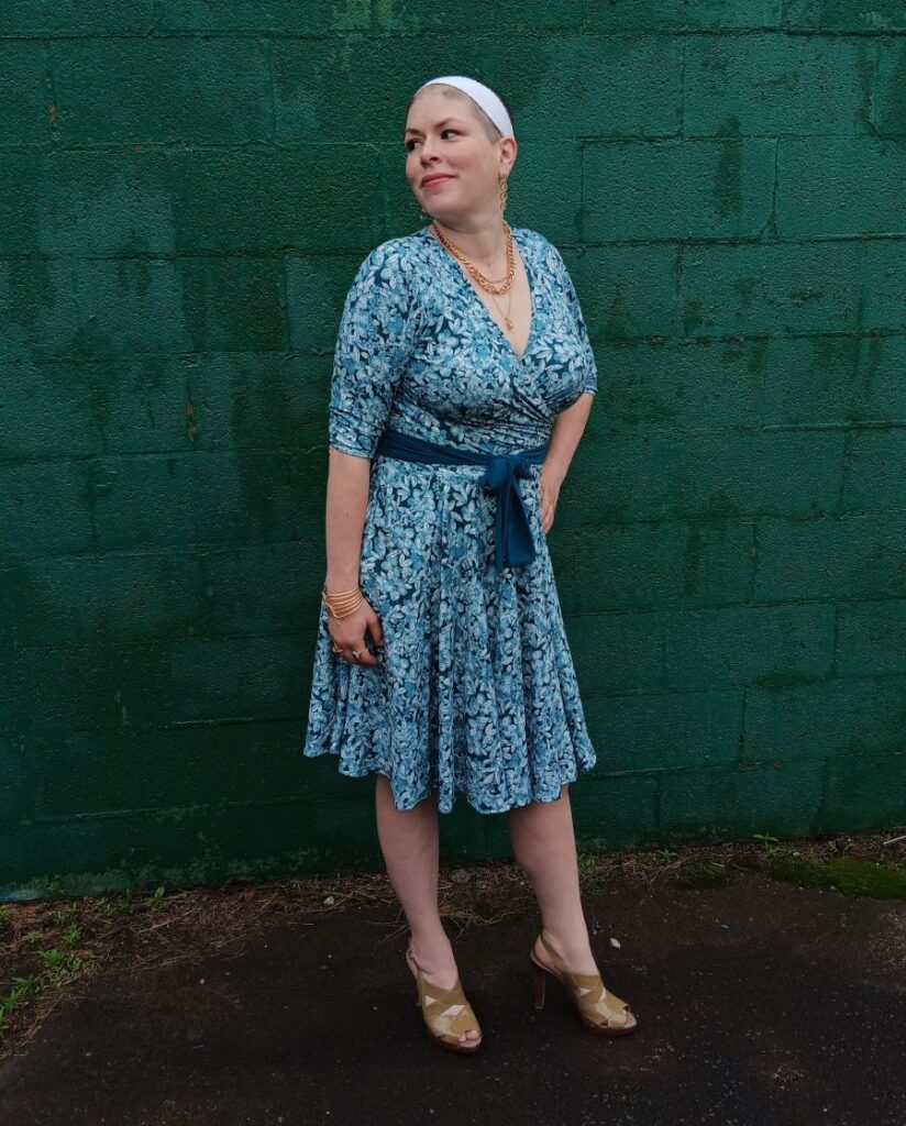 Partial side image of Erica 2.0 dress
