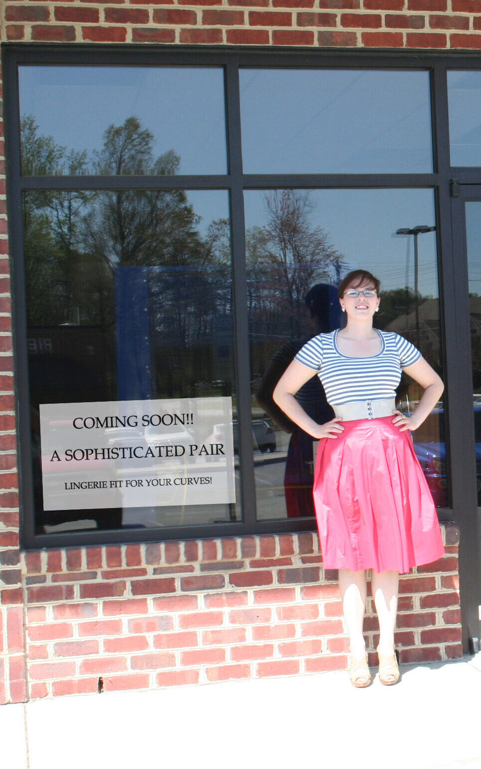 Image of me in front of the original store in April 2011.