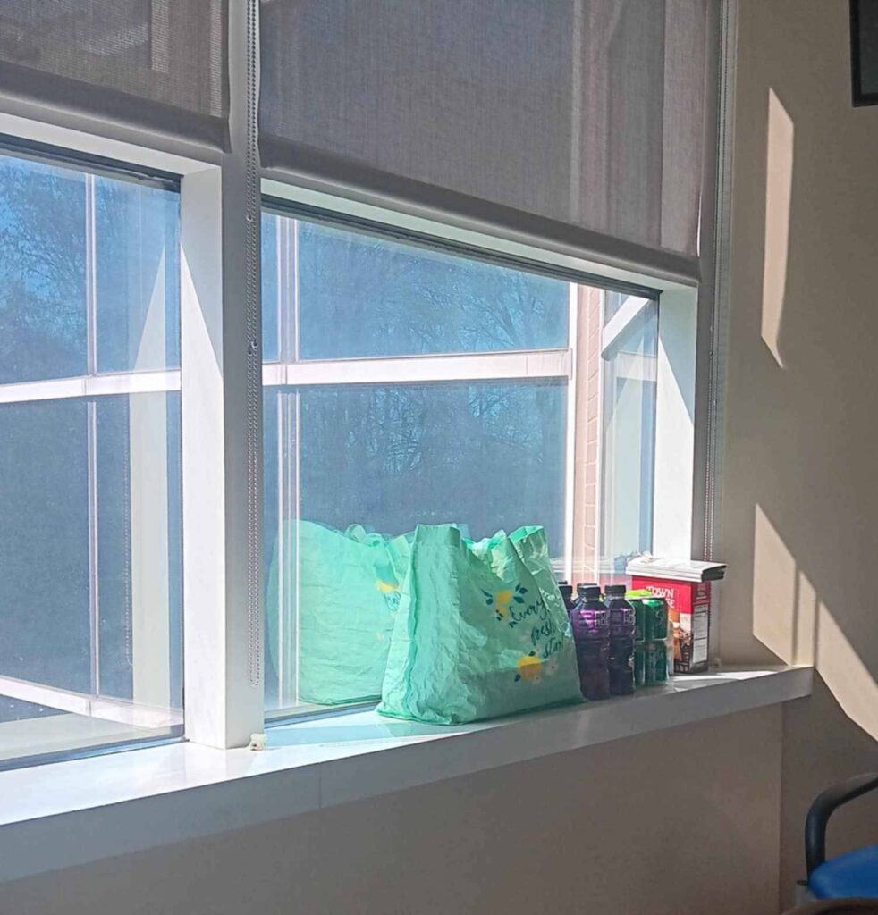 The view from the windows in dad's hospital room.
